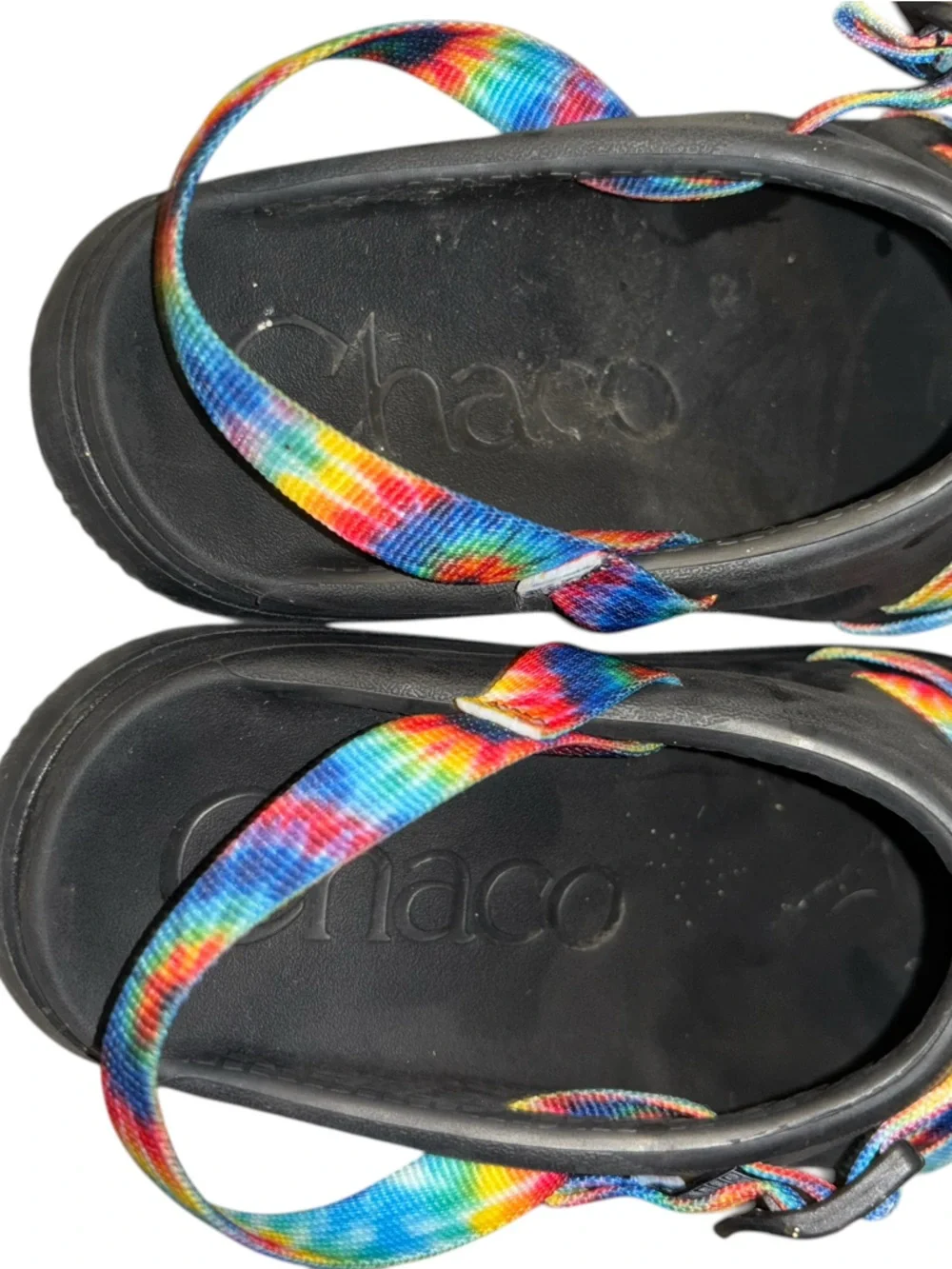 Chaco Sandals Youth Size 4 Child Chillos Sport Sandal Black Rainbow